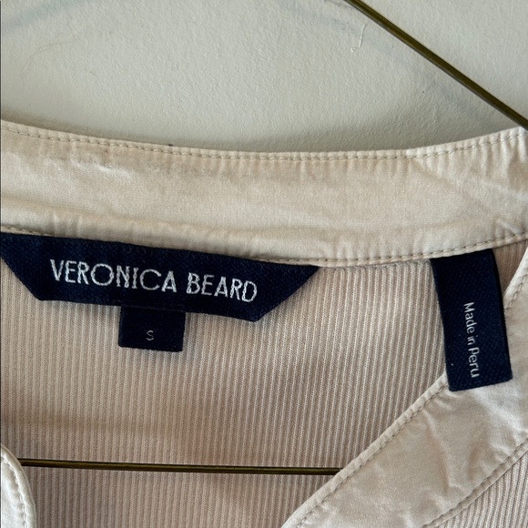 Veronica Beard Cream Button-Down Shirt - Picture 2 of 4